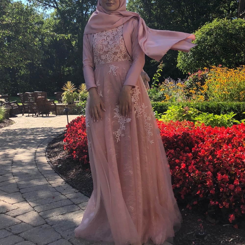 Long formal dress - dusty pink